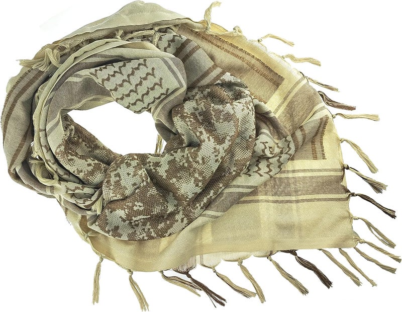 Luxns Store Military Shemagh Tactical Desert Scarf / 100% Cotton Keffiyeh Scarf Wrap for Men And Women - Image 2